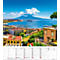 Calendrier pour août 2027 avec vue sur Naples, Italie. Au fond, le Vésuve.