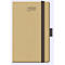 Carnet beige avec élastique marron et le texte "edition natur".
