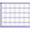 Calendrier mensuel de juin 2027 avec jours numérotés, champs gris clair et bordure violette.