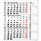 Korsch Planning 3 mois 2025 Combi, minuteur à bandes, curseur de date, L 300 x H 478 mm, gris