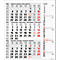 Korsch Planning 3 mois 2025 Combi, minuteur à bandes, curseur de date, L 300 x H 478 mm, gris