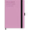 Korsch Projekt- und Meetingplaner, DIN A5, 200 pages, papier FSC, structure lin, tranche colorée, élastique &amp; porte-stylo, lilas