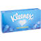 Kleenex-Box in Blau. Logo und Schriftzug. Aufdruck: The Original. Weiße Herzform.
