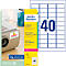 Krachtlijm-etiketten voor laserprinters, 45,7 x 25,4 mm