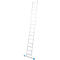Krause enkele ladder, TRBS 2121-2, werkhoogte 4800 mm, 15 antisliptreden met profiel T 80 mm, voetdoppen, traverse, aluminium