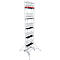 Krause ProTec XS aluminium vouwsteiger, 200 kg/m², geremde wielen, L 2000 x B 700 x H 11800 mm