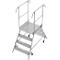 Krause Stabilo Professional mobiele platformladder, dubbelzijdig toegankelijk, 2x4 treden, 600 x 700 mm platform, 3000 mm werkhoogte