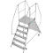Krause Stabilo Professional mobiele platformladder, dubbelzijdig toegankelijk, 2x6 treden, 600 x 700 mm platform, 3450 mm werkhoogte