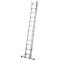 Krause zweitlg. Schiebeleiter, 2 x 12 Sprossen, TRBS 2121 2-konform, Trigon-Traverse