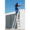 Krause zweitlg. Schiebeleiter, 2 x 9 Sprossen, TRBS 2121 2-konform, Trigon-Traverse