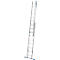 Krause zweitlg. Schiebeleiter, 2 x 9 Sprossen, TRBS 2121 2-konform, Trigon-Traverse