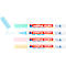 Krijtmarker Edding 4085, voor gladde oppervlakken, lijndikte 1-2 mm, ronde punt, set van 4, pastel
