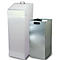 Kringloopmateriaal verzamelaar, volume 87 l, met binnenbak, gegalvaniseerd staal, B 340 x D 380 x H 900 mm, wit