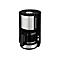 Krups Kaffeemaschine Pro Aroma Plus in Schwarz und Edelstahl vor weißem Hintergrund.