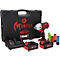 KS Tools Monster Akku-Schlagschrauber Set mit Koffer, Ladegerät, zwei Akkus und farbigen Stecknüssen.
