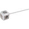 Kubusvormige stekkerdoos Brennenstuhl ALEA-Power, 4-voudig, 2 x USB, IP20, met kinderbeveiliging, 2100 mA, LED-display, polycarbonaat