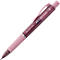 Kugelschreiber Faber-Castell Poly Ball View, Schreibfarbe blau, Strichbreite 0,6 mm, dokumentenecht, auswechselbare Mine, Gummigriff, rot