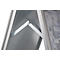 Kundenstopper, Format A1, beidseitig nutzbar, Antireflex-Folie, wetterfest, B 639 x T 700 x H 1120 mm, ohne Plakat