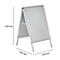 Kundenstopper, Format A1, beidseitig nutzbar, Antireflex-Folie, wetterfest, B 639 x T 700 x H 1120 mm, ohne Plakat