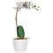 Kunstpflanze meet® by Paperflow Weiße Orchidee, inkl. Kunststoff-Topf, H 400 mm, Seide/Kunststoff