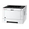 Weißer Kyocera ECOSYS P2235dn Laserdrucker vor weißem Hintergrund. Mit USB Anschluss und Energy Star Logo.