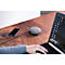 Laadstation brennenstuhl® estilo, 1 x Eurostekker &amp; 2 x USB-laadcontactdoos, kabel &amp; kabelbinder, L 40 x B 140 x H 180 mm, textieloppervlak, zwart-anthr.