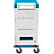 Laadwagen voor notebooks Good Connections GEMMA T32C, voor 32 apparaten, USB-C met 18 W per poort, afsluitbaar, wit-blauw