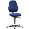 Labostoel Basic 9132, met glijders, stoffen bekleding, Duotec blauw