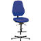 Labostoel Basic, met opstaphulp, kunstleer, Stamskin Top blauw