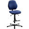 Labostoel LEANOS 9131, stoffen bekleding, Duotec blauw