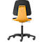 LABSIT Labordrehstuhl, o. Armlehne, mit Rollen, Rückenlehnenhöhe 420 mm, Stoff, orange