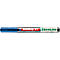 Ein blauer Edding 51 Ecoline Textmarker, mit rotem Streifen und weißer Schrift.