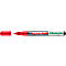 Ein roter Edding-Filzstift mit geöffneter Kappe, der den Stift freilegt; Aufschrift "edding 51 paint marker EcoLine".