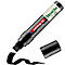 Schwarzer Edding 52 Paint Marker mit offener Kappe und Farbstrich.