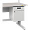 Ladeblok Treston 35/47, 1 lade en deur, ESD, B 350 x D 470 x H 470 mm, staal, lichtgrijs
