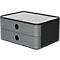 Ladebox HAN Allison Smart-Box, 2 laden met scheidingswanden, kabelhouder, stapelbaar, ABS-kunststof, graniet-grijs