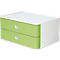 Ladebox HAN Allison Smart-Box, 2 laden met scheidingswanden, kabelhouder, stapelbaar, ABS-kunststof, groen