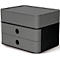Ladebox HAN Allison Smart-Box Plus, 2 laden met scheidingswanden, Benodigdhedendoos, stapelbaar, ABS-kunststof, graniet-grijs