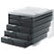 Ladebox styro® styroswing light, 5 laden, uittrekstop &amp; verzonken greep, stapelbaar, B 270 x D 340 x H 255 mm, polystyreen, transparant-antraciet