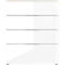 Ladekast, met 4 laden, glazen front en blad, B 830 x D 420 x H 1020 mm, Navarra eik/wit