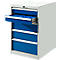 Ladekast SB 5801, lichtgrijs/blauw