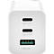 Lader Varta High Speed, 65 W, 2x USB-C, 1x USB-A, laadt tot 3 apparaten op, ook geschikt voor laptops, B 35 x D 28 x H 108 mm, wit