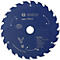 Lame de scie circulaire bleue avec le logo Bosch. Inscription : Expert Wood, 165 x 1,5/1,0 x 20 mm.