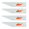 Lames de rechange en céramique Slice, lame droite, pour couteau de tapissier, lot de 4