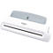 White laminator, gray lid. Inscription: Olympia A 336 Plus.