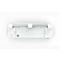 White HP cutter, top view, with measurement lines and HP logo.