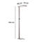 Lampadaire LED Butler, 80 W, 8800 lm, 4000 K, compatible avec les postes de travail informatisés, éclairage direct/indirect, intensité lumineuse variable en continu, détecteur de mouvement, argenté