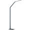 Lampadaire LED Geri, en aluminium, intensité lumineuse réglable sur 3 niveaux, durée d'éclairage env. 30 000 h, gris