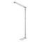 Lampadaire LED Linearo, puissance 50 W, 5600 lm, 4000 K, compatible avec un poste de travail sur écran, L 880 x l 100 x H 1852 mm, aluminium &amp; acier, blanc alu RAL 9006