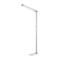 Lampadaire LED Linearo, puissance 50 W, 5600 lm, 4000 K, compatible avec un poste de travail sur écran, L 880 x l 100 x H 1852 mm, aluminium &amp; acier, blanc alu RAL 9006